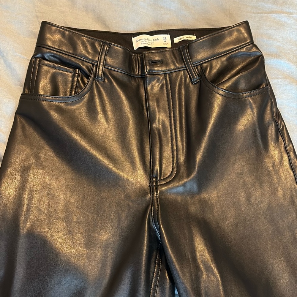 Vegan leather pants